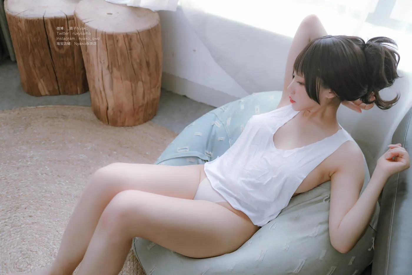 Nyako喵子 – NO.52 隣姉 背心 [78P]插图3